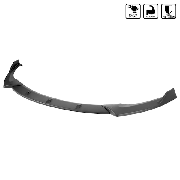 Spec-D Tuning 12-17 Hyundai Veloster Front Bumper Lip LPF-VEL12BK-PQ - main